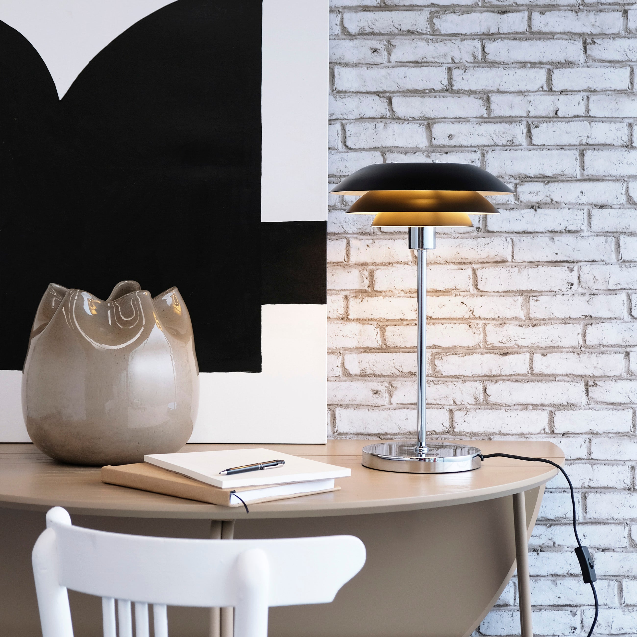 [product_category]-Dyberg Larsen Dl31 Table Lamp Matt Black, ø31-Dyberg Larsen-5704709080732-8073-DYB-3