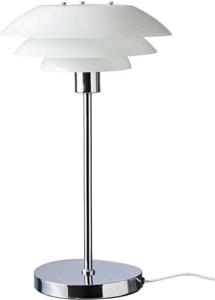 [product_category]-Dyberg Larsen Dl31 Table Lamp W. Chrome Base, Opal Glass-Dyberg Larsen-5704709070696-7069-DYB-1