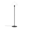 Dyberg Larsen Jazz gulvlampe, opal/sort