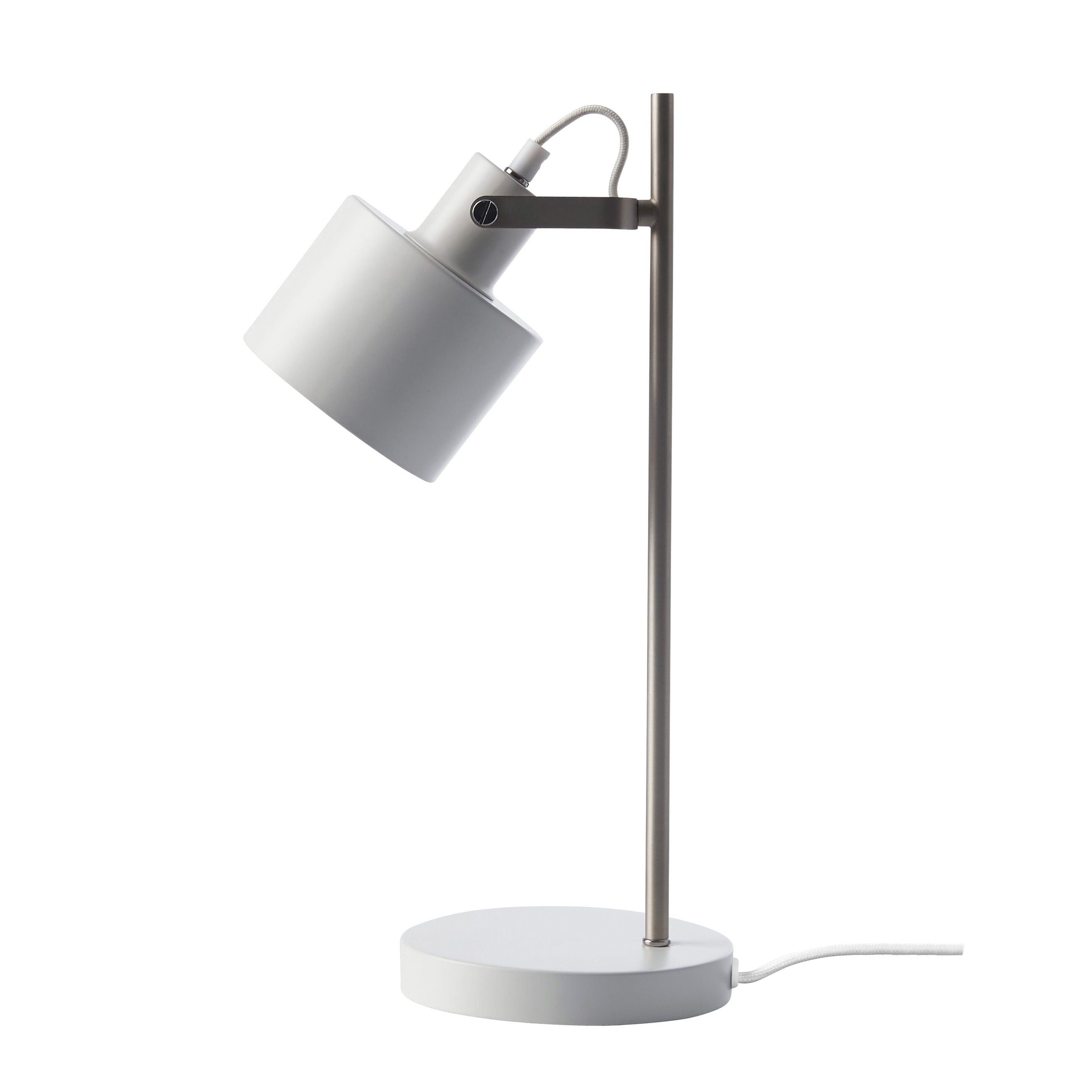 [product_category]-Dyberg Larsen Ocean Table Lamp, White/Chrome-Dyberg Larsen-5704709070528-7052-DYB-1
