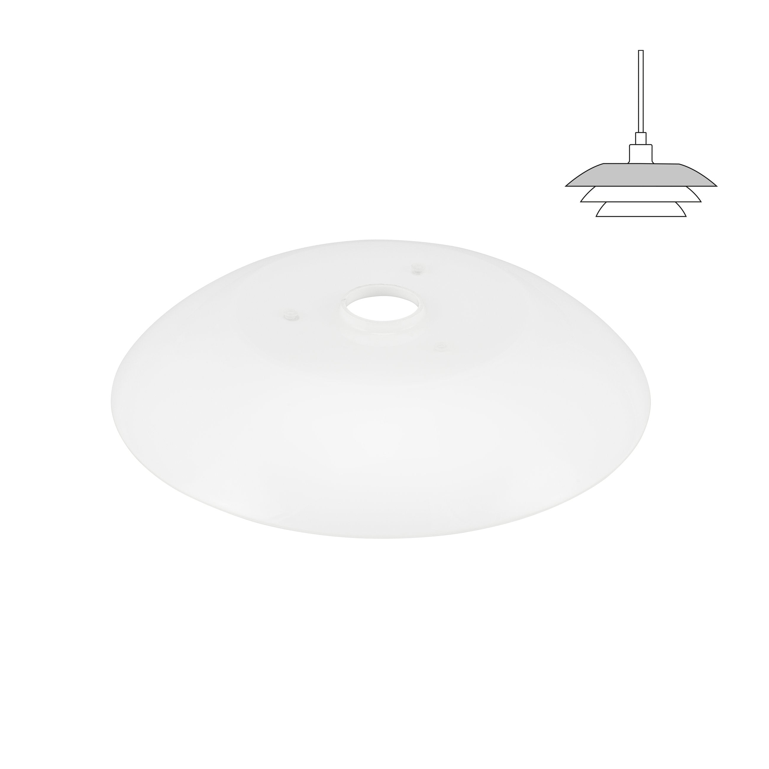 [product_category]-Dyberg Larsen Replacement Glass For Dl31 Pendant Lamp, Upper Shade-Dyberg Larsen-5704709080695-8069-DYB-1