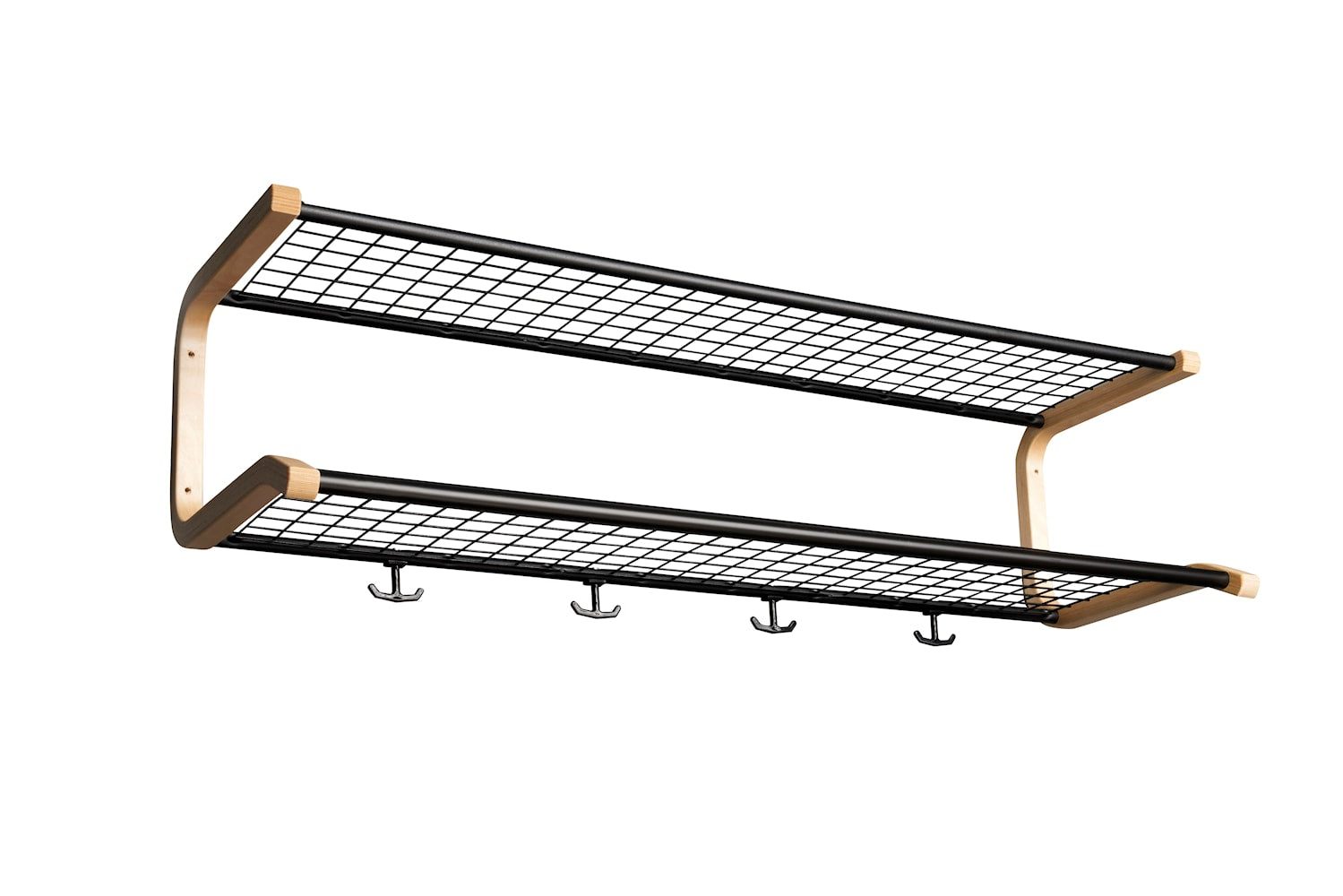 [product_category]-Essem Design Anna Hat Shelf Birch 100 Cm, Black-Essem Design-7392157003502-720-100 ST/BJ-ESS-1