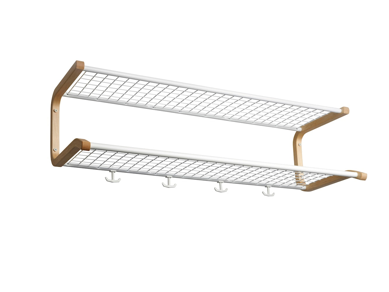 [product_category]-Essem Design Anna Hat Shelf Birch 100 Cm, White-Essem Design-7392157000969-728-100 V/BJ-ESS-1