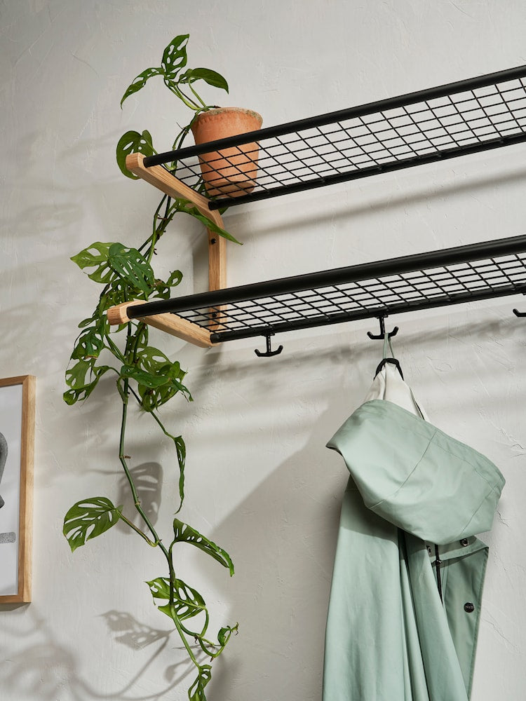 [product_category]-Essem Design Anna Hat Shelf Oak 100 Cm, Grey-Essem Design-7392157000921-629-100 G/E-ESS-4