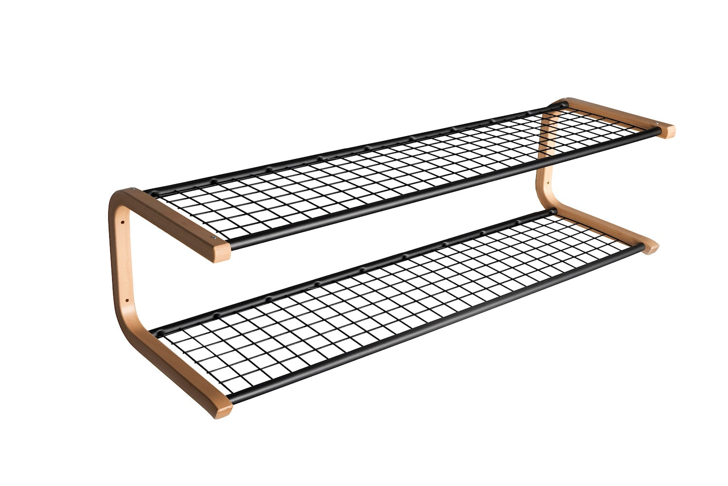 [product_category]-Essem Design Anna Shoe Rack Beech 100 Cm, Black-Essem Design-7392157002574-520SD-100 ST/B-ESS-1