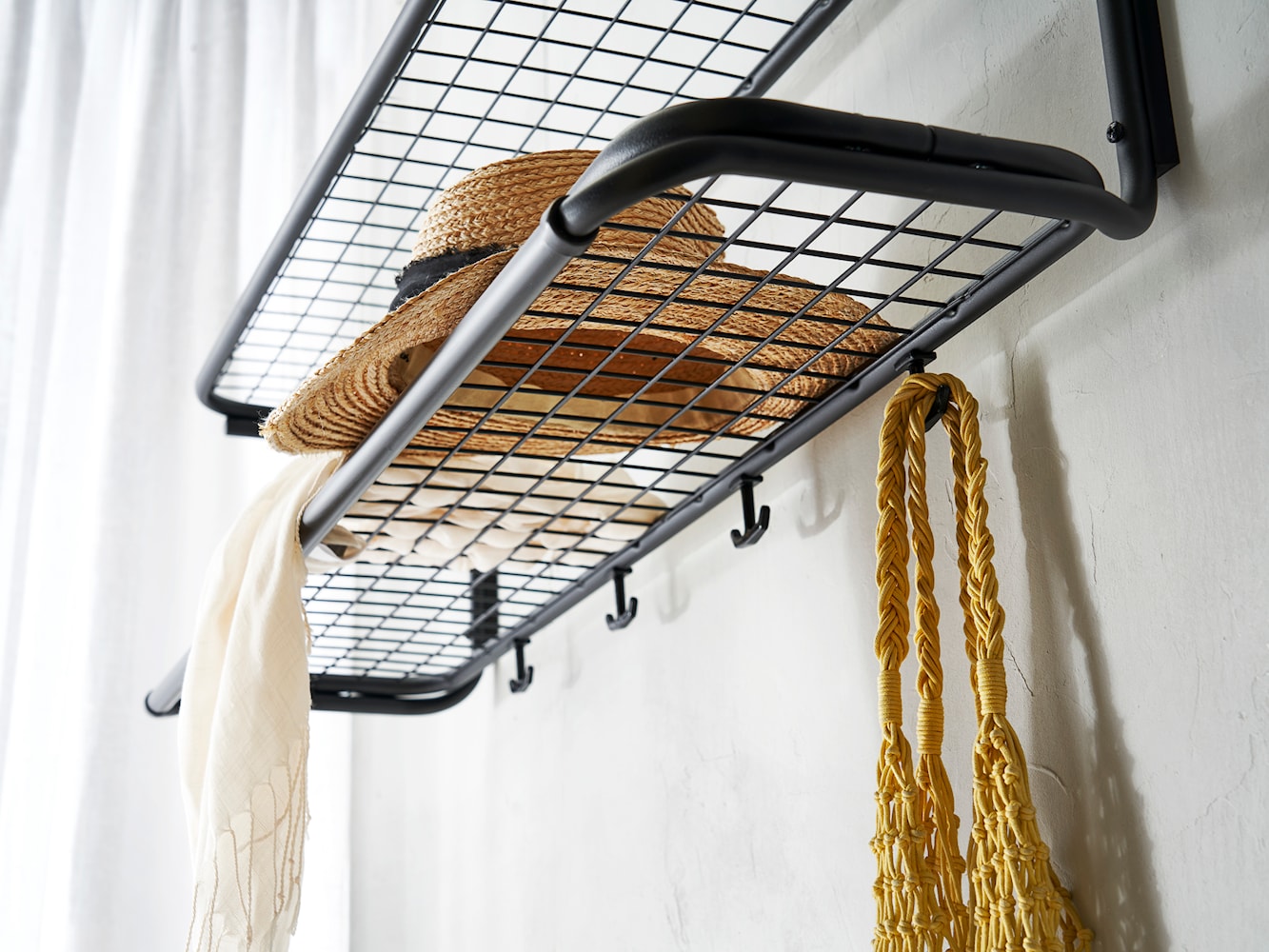 [product_category]-Essem Design Classic Hat Shelf 70 Cm, Black/Chrome-Essem Design-7392157008347-650-70 ST/K-ESS-3