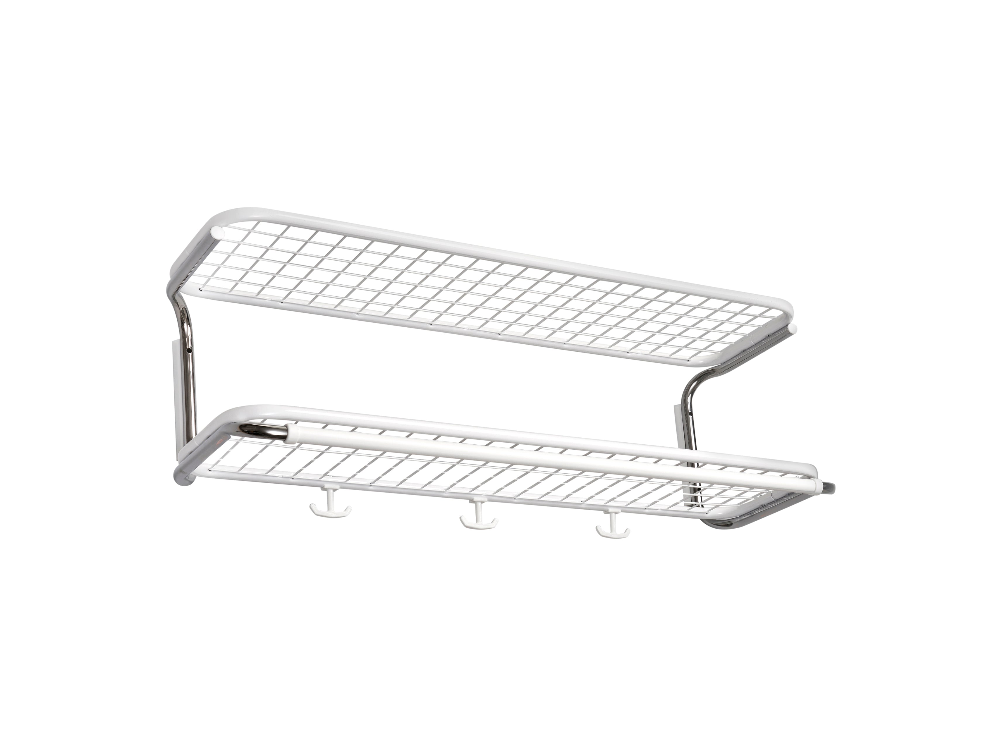 [product_category]-Essem Design Classic Hat Shelf 70 Cm, White/Chrome-Essem Design-7392157860075-650-70 V/K-ESS-1