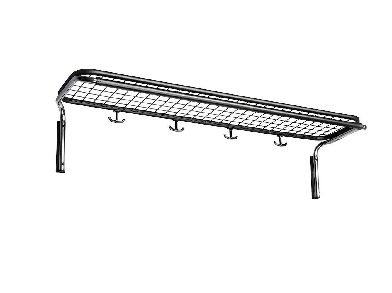 [product_category]-Essem Design Classic Parcel Shelf Single 100 Cm, Black/Chrome-Essem Design-7392157008682-651-100 ST/K-ESS-1