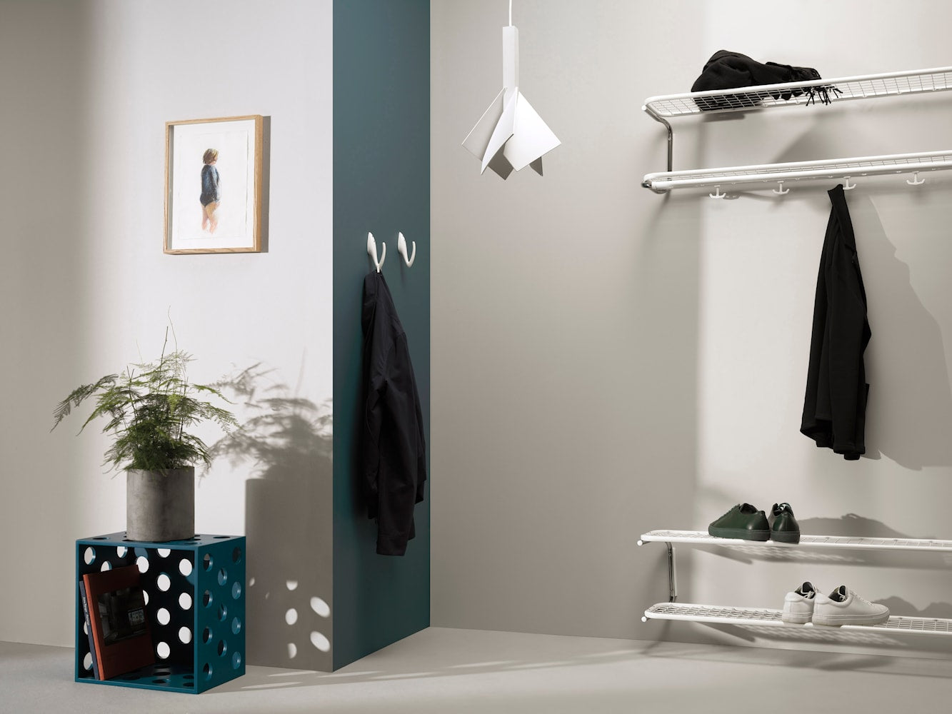 [product_category]-Essem Design Classic Shoe Rack 70 Cm, White/Chrome-Essem Design-7392157862079-650S-70 V/K-ESS-5