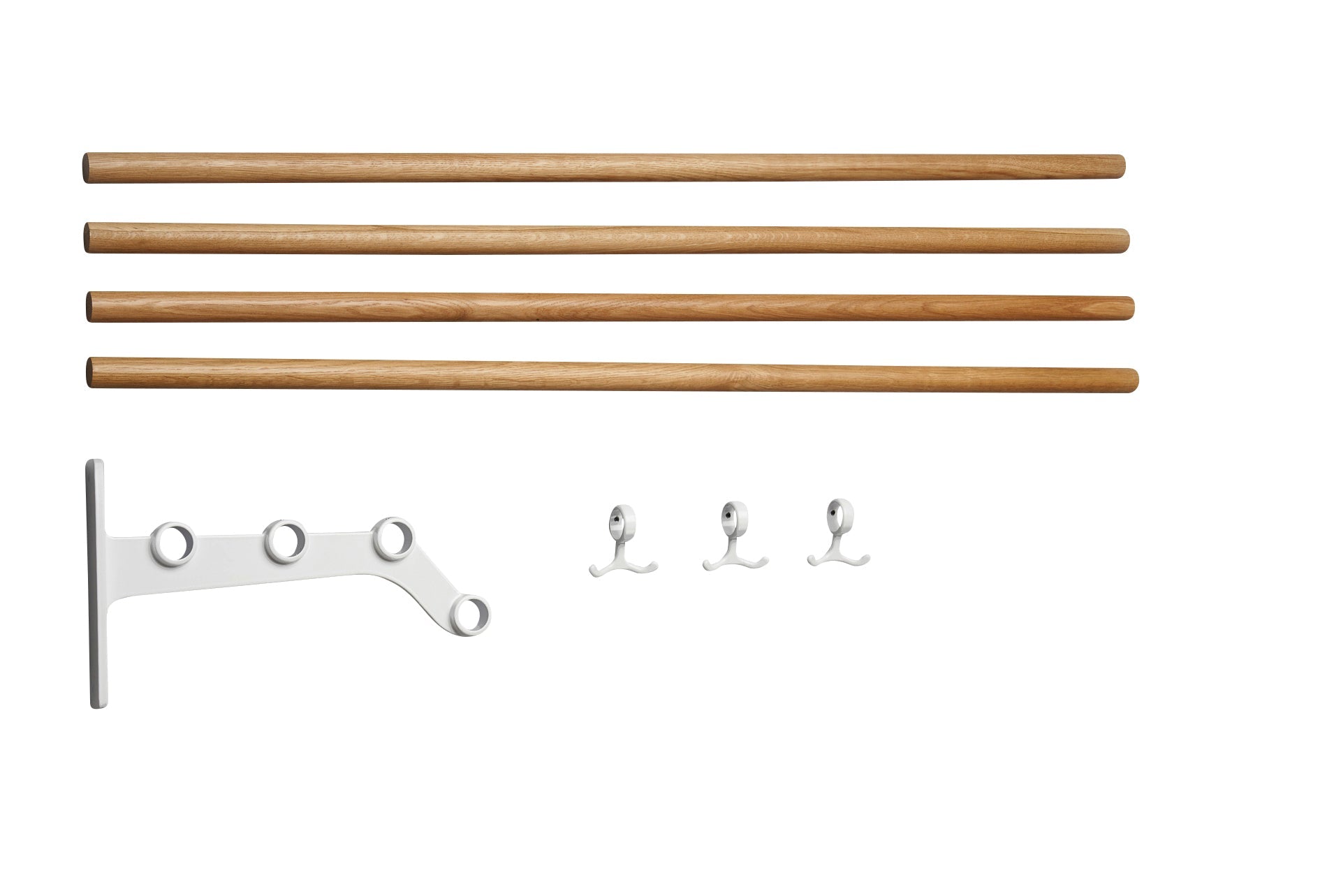 [product_category]-Essem Design Extension Part For Nostalgi 291 Hattehylde Oak/Aluminium, White-Essem Design-7392157017875-034291-ESS-1