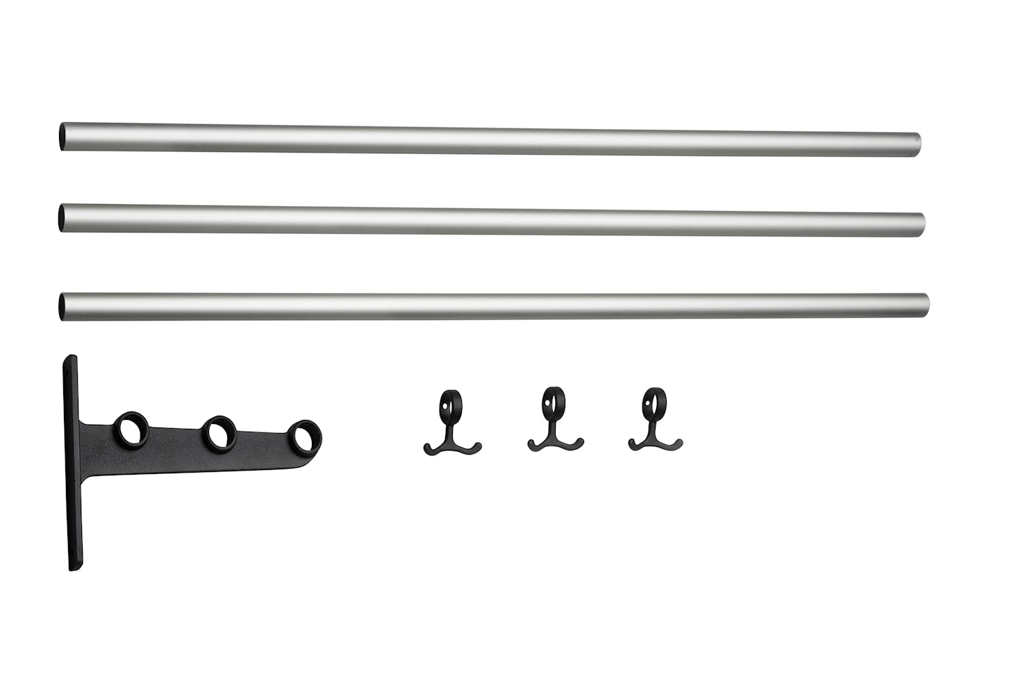 [product_category]-Essem Design Extension Part For Nostalgi Hat Shelf/Shoe Rack, Aluminium/Black-Essem Design-7392157000990-028-ESS-1