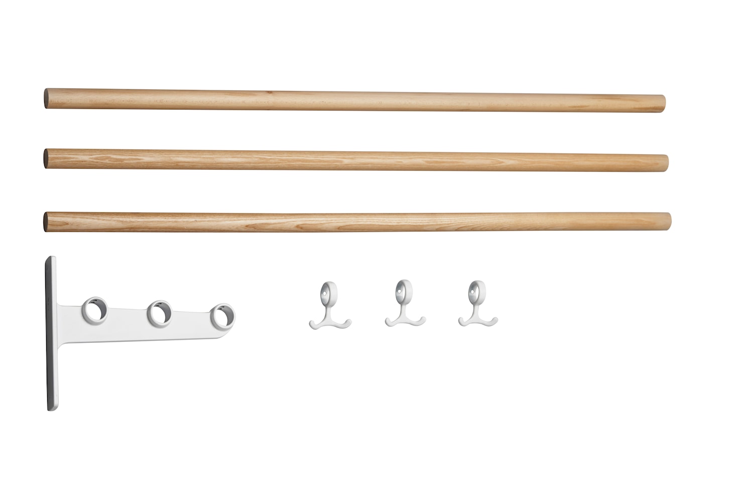 [product_category]-Essem Design Extension Part For Nostalgi Hat Shelf/Shoe Rack Ash, White-Essem Design-7392157030584-094-ESS-1