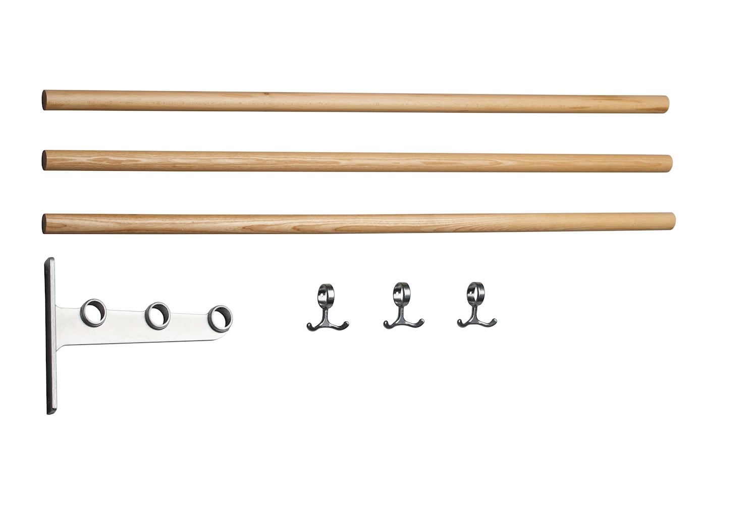 [product_category]-Essem Design Extension Part For Nostalgi Hat Shelf/Shoe Rack, Ash/Aluminium-Essem Design-7392157030508-090-ESS-1