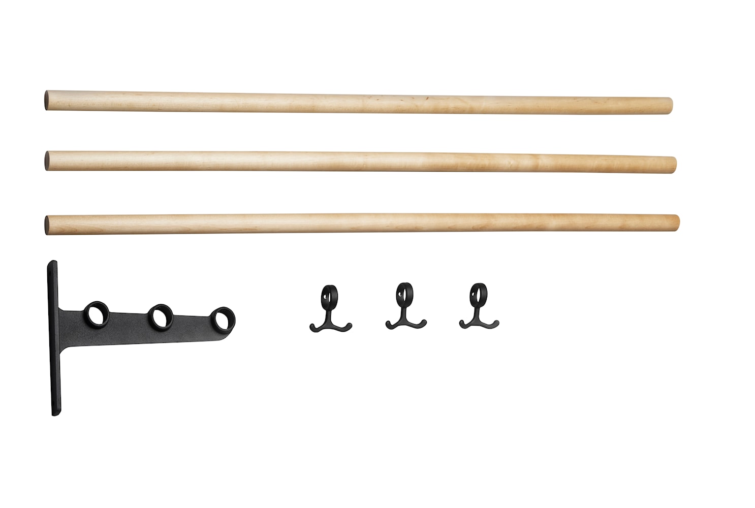 [product_category]-Essem Design Extension Part For Nostalgi Hat Shelf/Shoe Rack Birch, Black-Essem Design-7392157000525-016-ESS-1