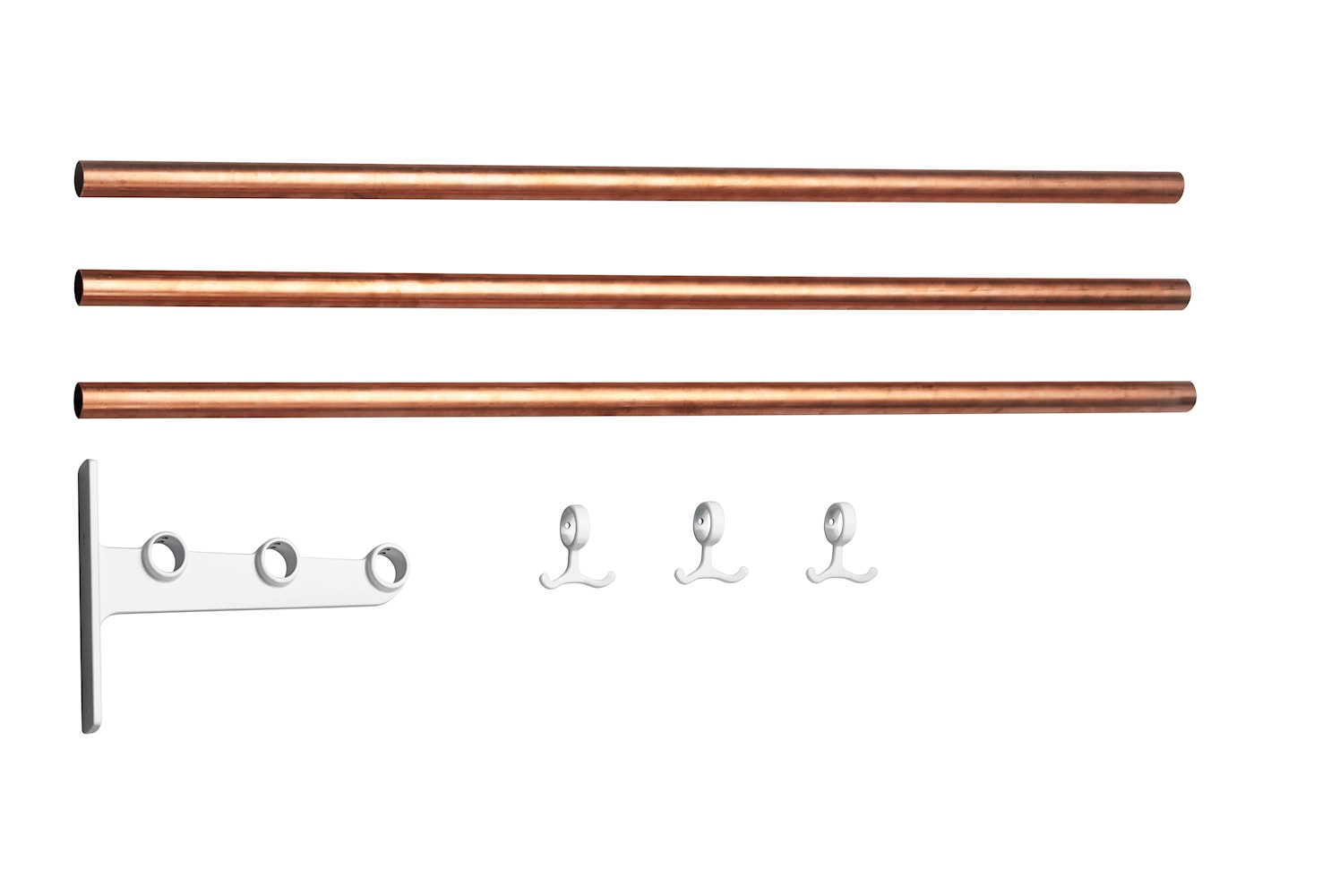 [product_category]-Essem Design Extension Part For Nostalgi Hat Shelf/Shoe Rack Copper, White-Essem Design-7392157004288-075-ESS-1