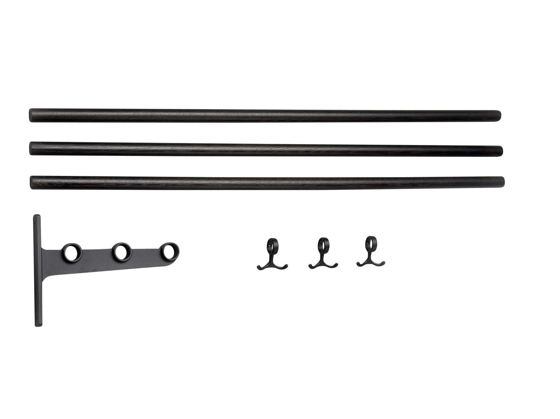 [product_category]-Essem Design Extension Part For Nostalgi Hat Shelf/Shoe Rack Oak, Black Stained/Black-Essem Design-7392157018650-066-ESS-1