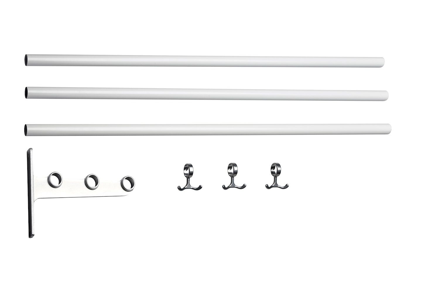 [product_category]-Essem Design Extension Part For Nostalgi Hat Shelf/Shoe Rack, White/Aluminium-Essem Design-7392157003557-045-ESS-1