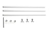 Essem Design Extension Part For Nostalgi Hat Shelf/Shoe Rack, White/Aluminium