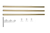 Essem Design Extension Part For Nostalgi Hat Shelf/Shoe Rack, White/Brass