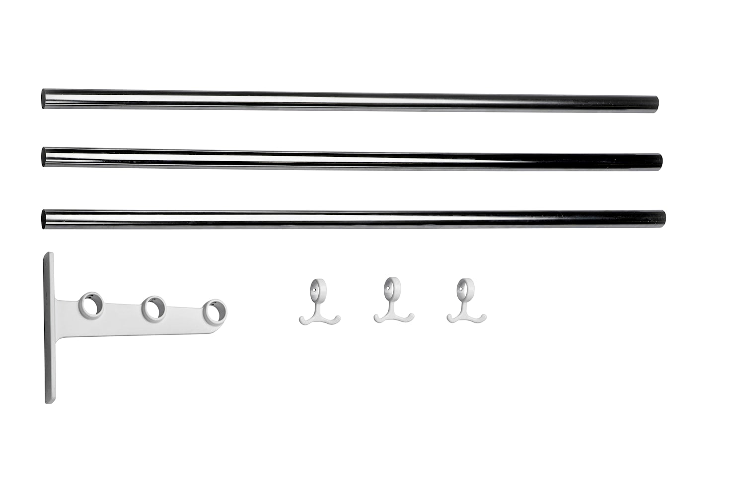 [product_category]-Essem Design Extension Part For Nostalgi Hat Shelf/Shoe Rack, White/Chrome-Essem Design-7392157001041-030-ESS-1