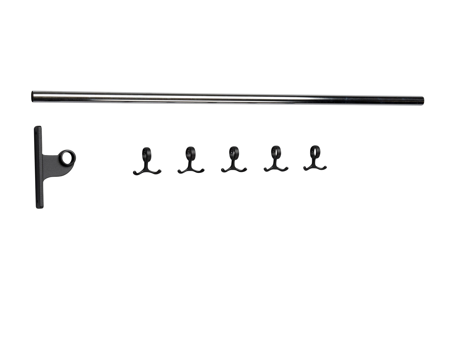 [product_category]-Essem Design Extension Part For Nostalgi Hook Bar, Black/Chrome-Essem Design-7392157004653-024 K-ESS-1