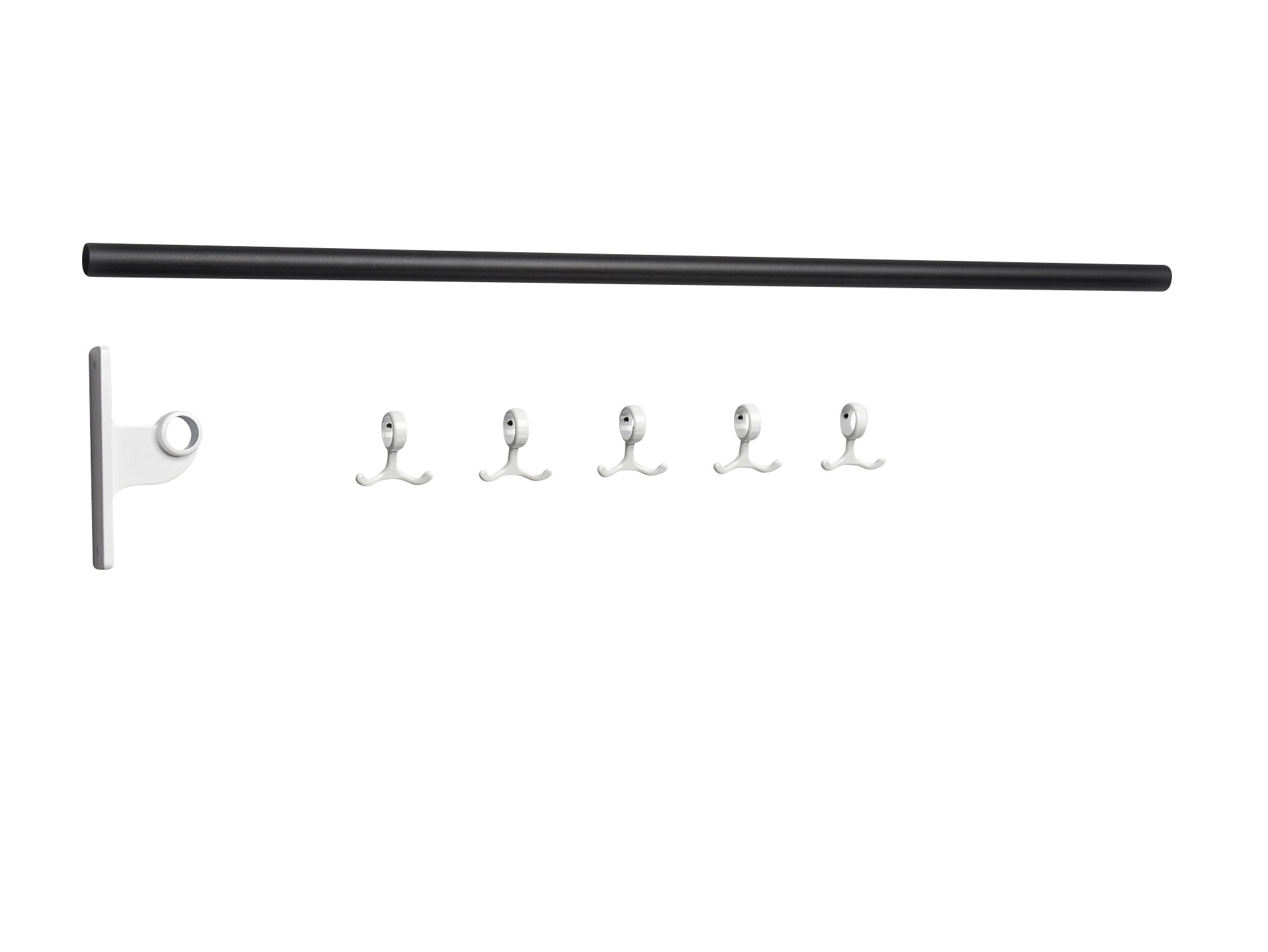 [product_category]-Essem Design Extension Part For Nostalgi Hook Bar, Black/White-Essem Design-7392157004707-036 K-ESS-1