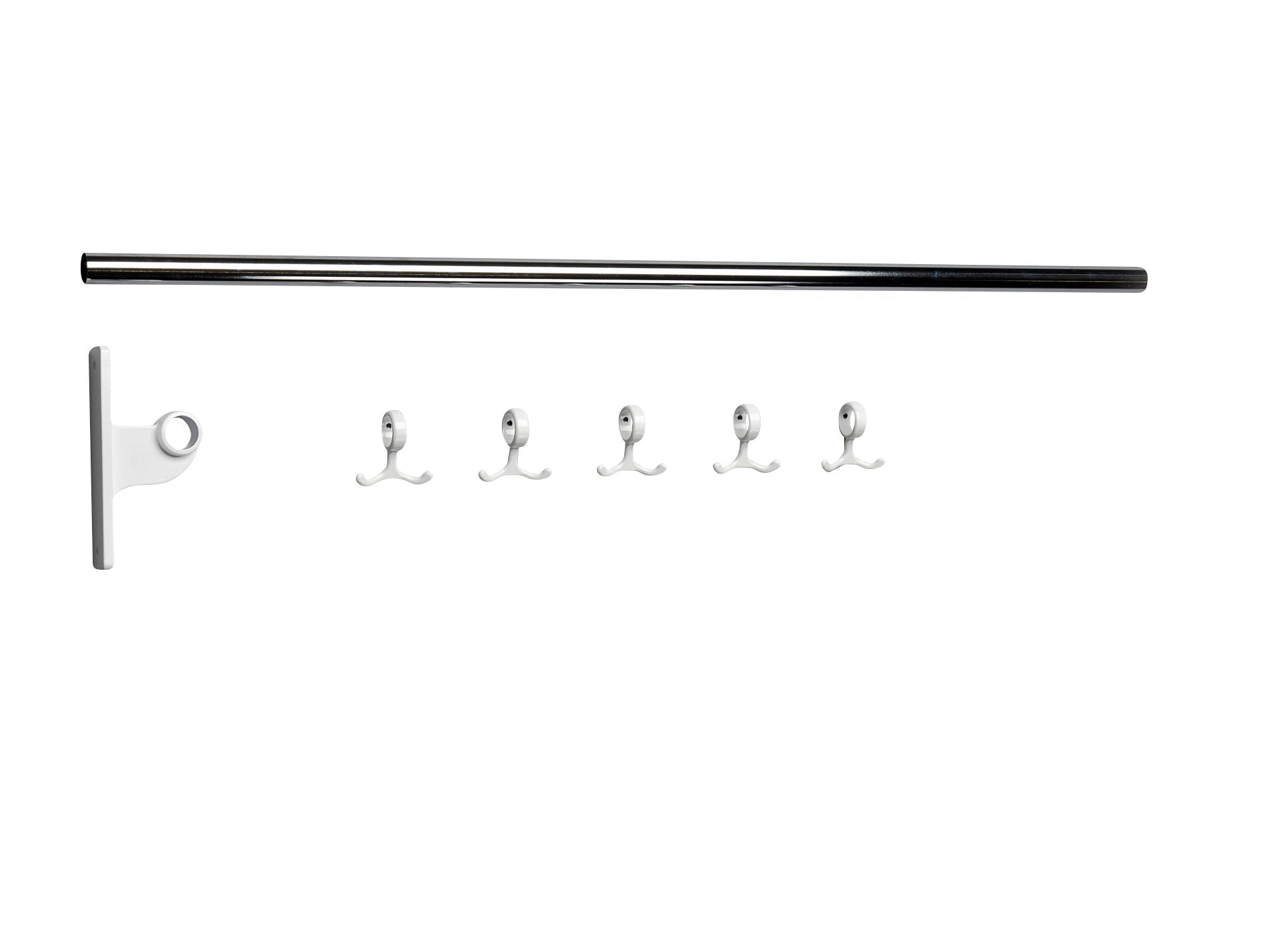 [product_category]-Essem Design Extension Part For Nostalgi Hook Bar, White/Chrome-Essem Design-7392157004660-030 K-ESS-1