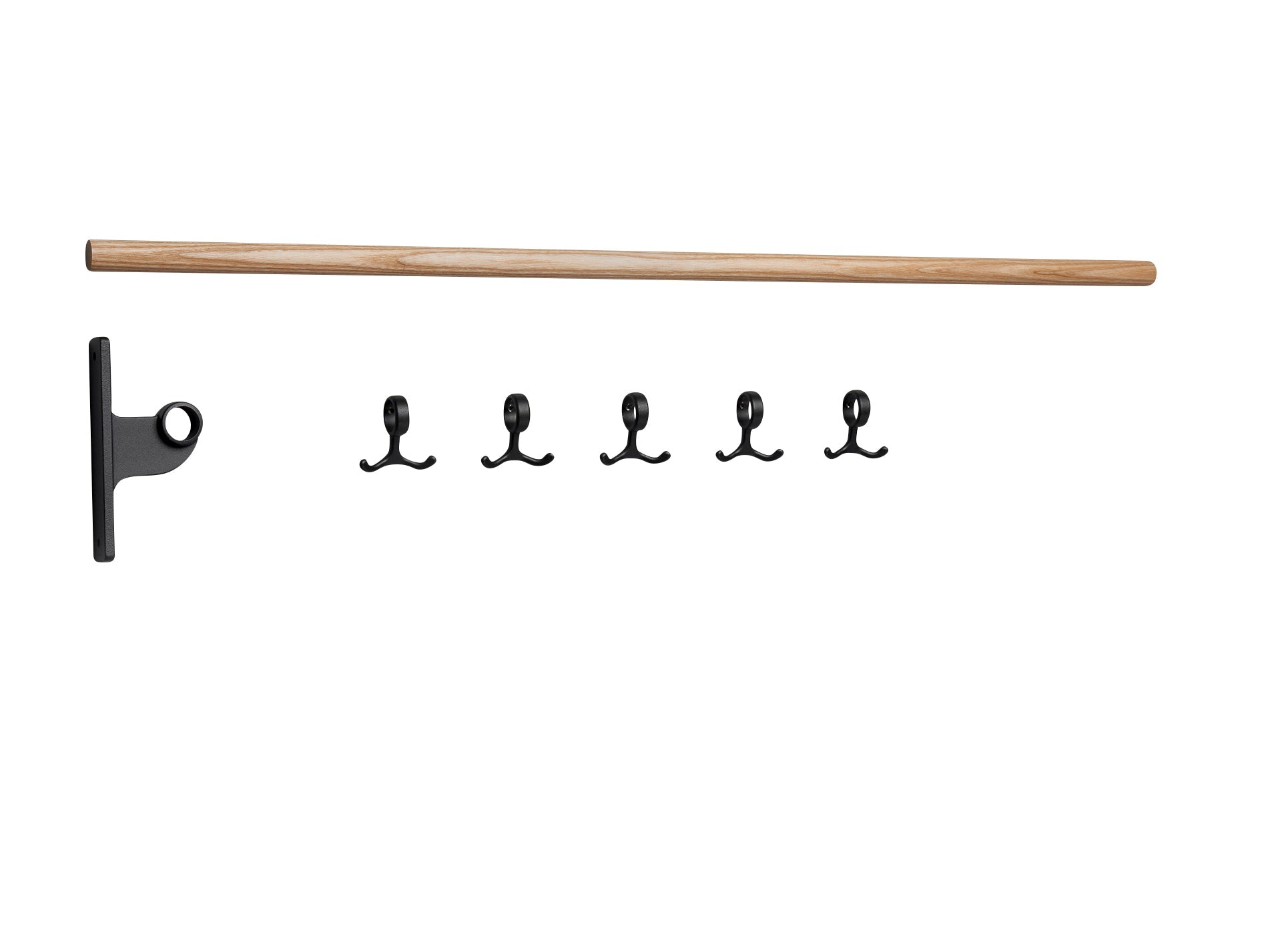 [product_category]-Essem Design Extension Part For Nostalgi Hook Strip Ash, Black-Essem Design-7392157030553-092 K-ESS-1
