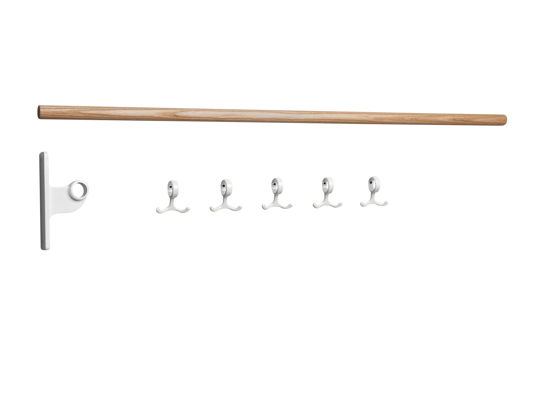 [product_category]-Essem Design Extension Part For Nostalgi Hook Strip Ash, White-Essem Design-7392157030591-094 K-ESS-1