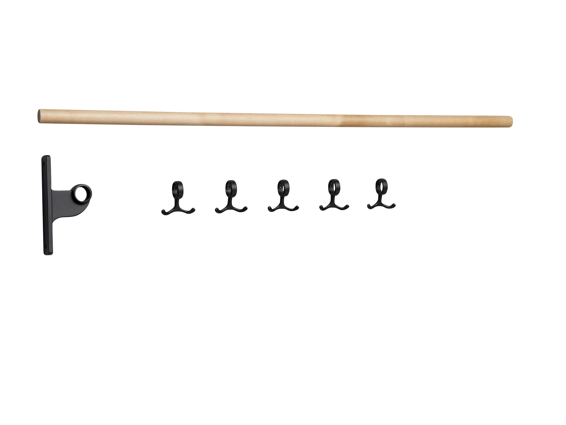 [product_category]-Essem Design Extension Part For Nostalgi Hook Strip Birch, Black-Essem Design-7392157004592-016 K-ESS-1