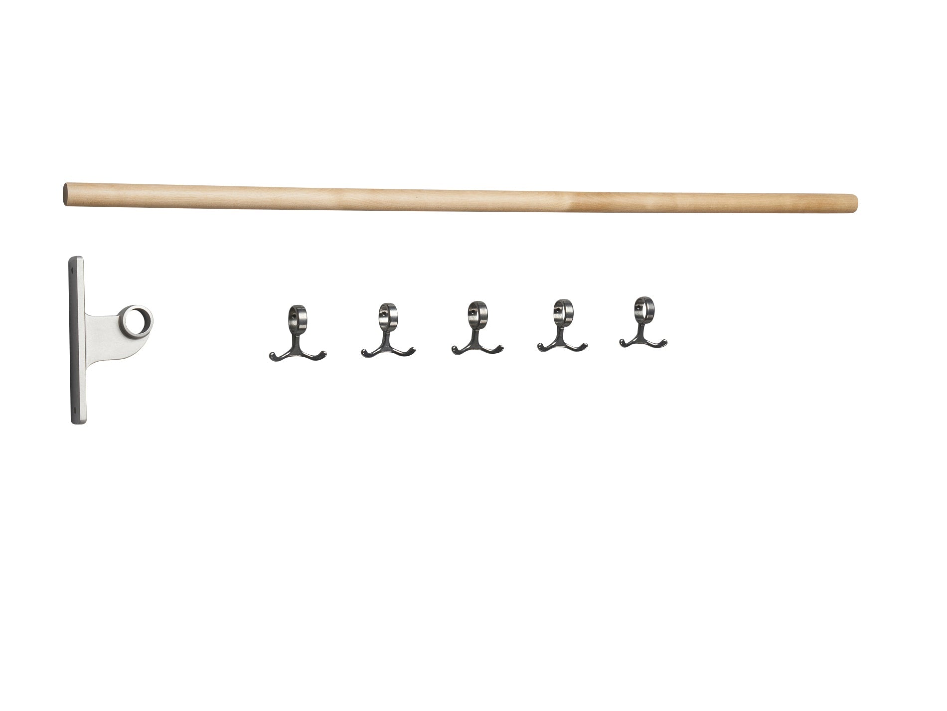 [product_category]-Essem Design Extension Part For Nostalgi Hook Strip, Birch/Aluminium-Essem Design-7392157004585-018 K-ESS-1