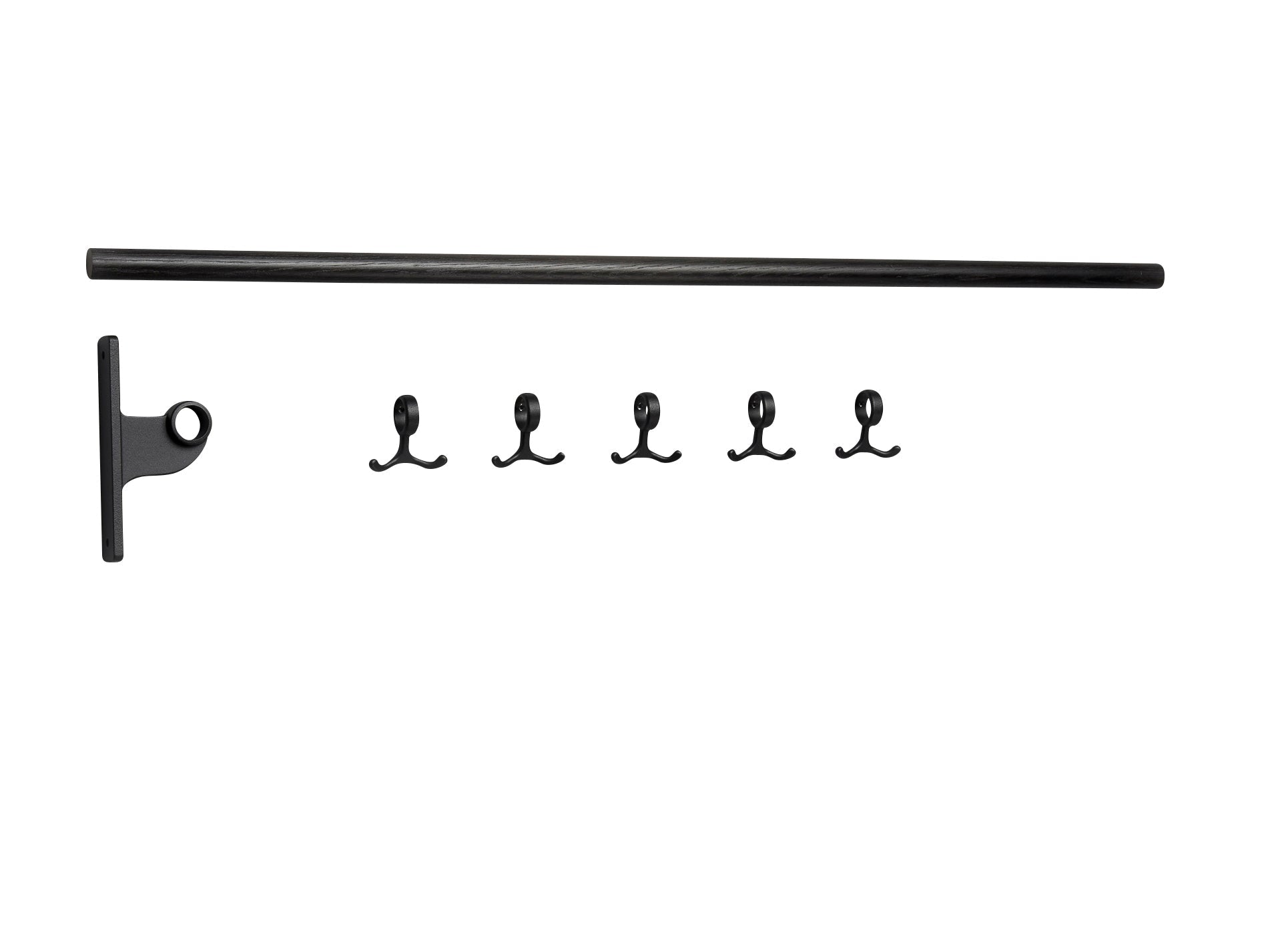[product_category]-Essem Design Extension Part For Nostalgi Hook Strip Oak, Black Stained-Essem Design-7392157019138-066 K-ESS-1