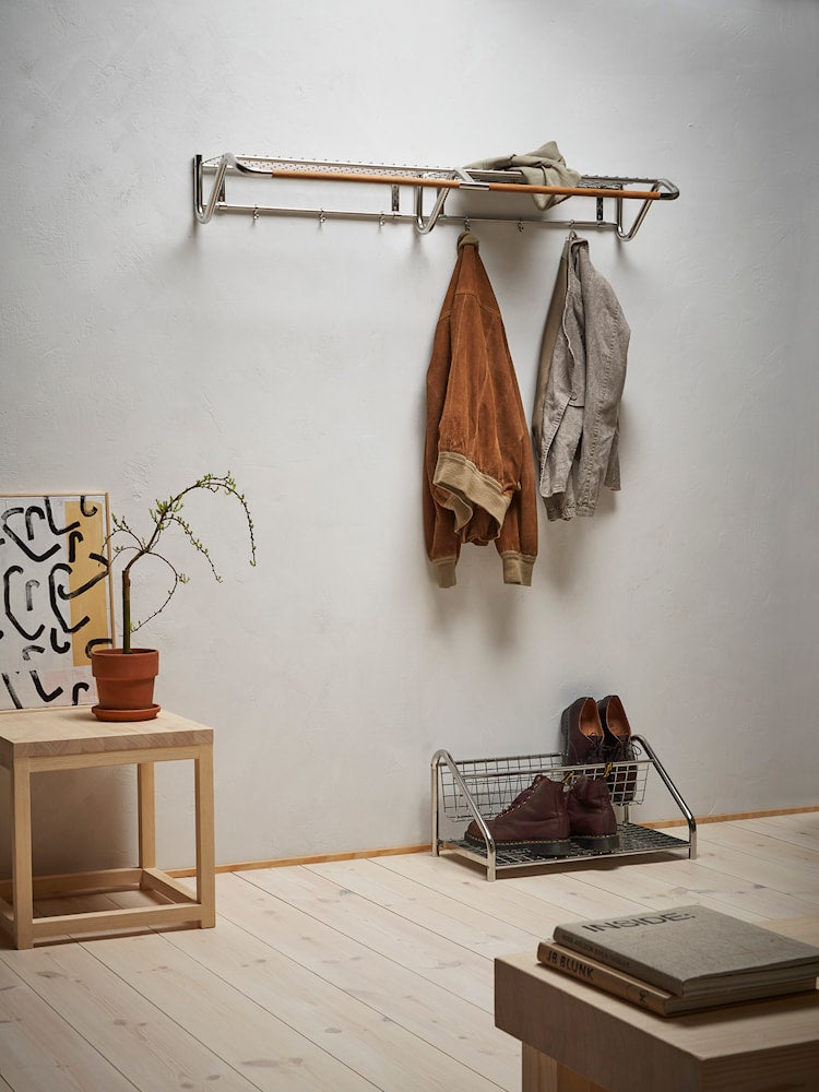 [product_category]-Essem Design Funk Hat Shelf Stainless Steel/Oak, 122 Cm-Essem Design-7392157030843-50015-ESS-4