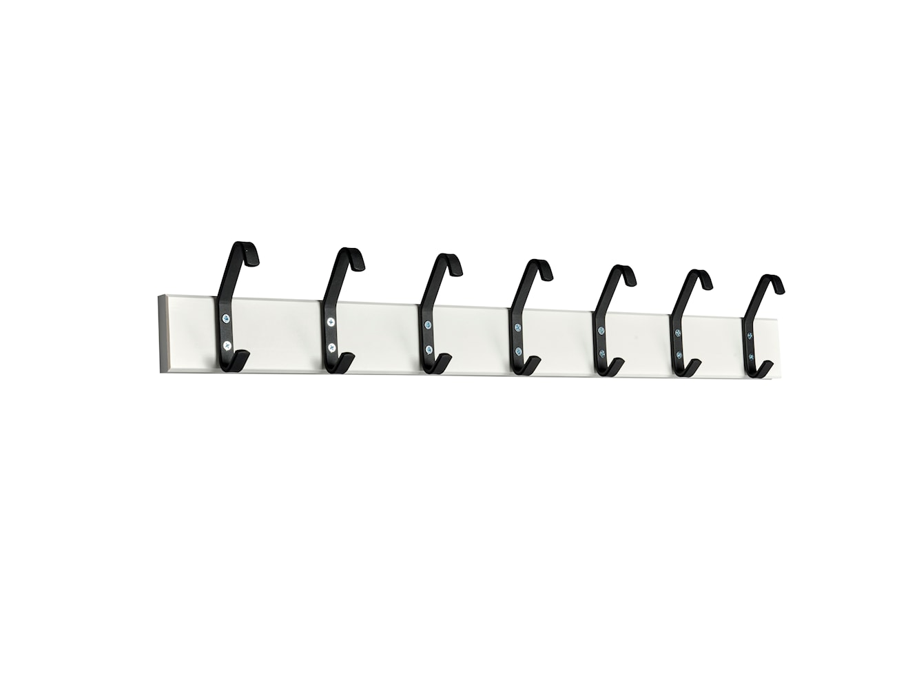 [product_category]-Essem Design Hook Strip 2 Hook Strip Birch 45 Cm, White/Black-Essem Design-7392157010425-4002-045 V/S-ESS-1