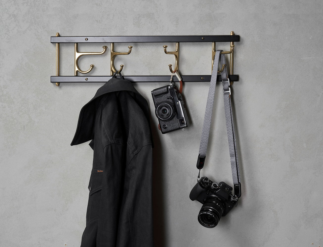 [product_category]-Essem Design Maxi 4 Decorative Hook Strip, White/Brass-Essem Design-7392157000082-50025-ESS-4