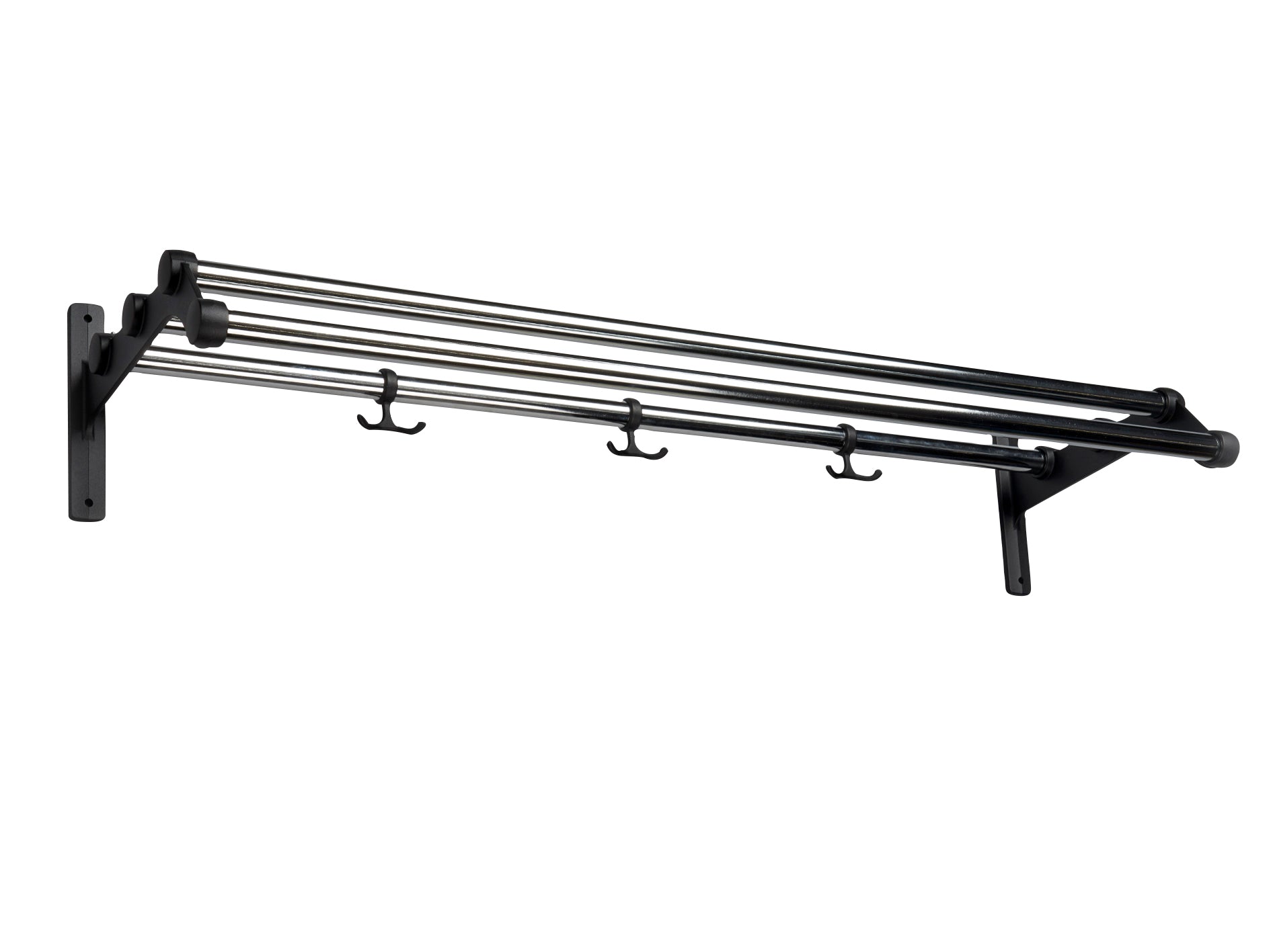 [product_category]-Essem Design Nostalgi 291 Hat Shelf, Chrome/Black-Essem Design-7392157017714-023291-ESS-1