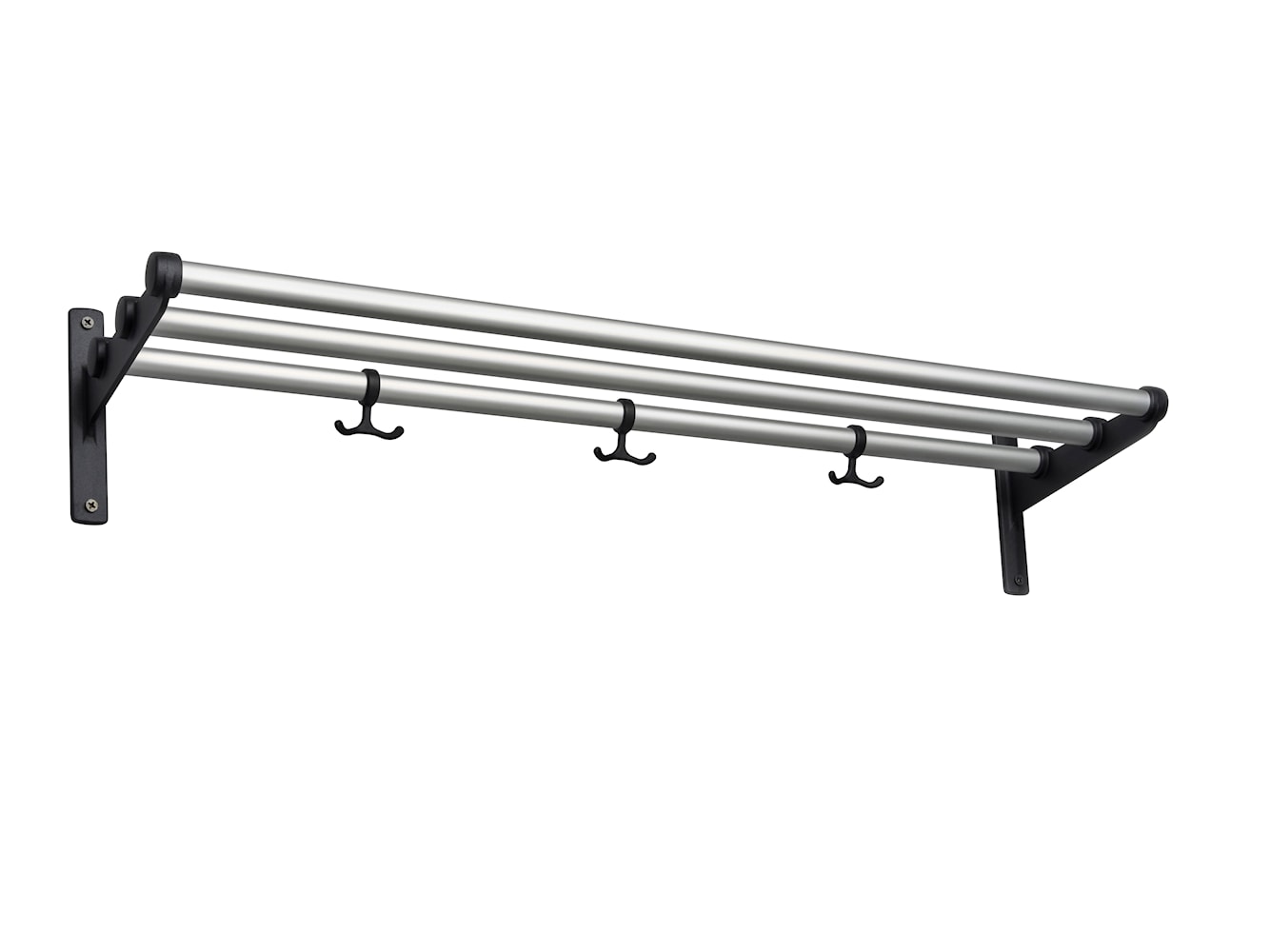[product_category]-Essem Design Nostalgi Hat Shelf/Shoe Rack Aluminium, Black-Essem Design-7392157000983-027-ESS-1