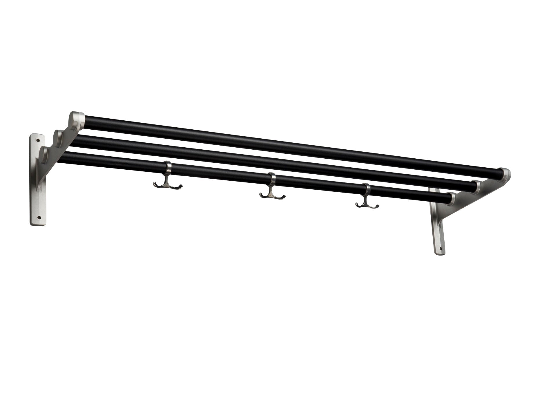 [product_category]-Essem Design Nostalgi Hat Shelf/Shoe Rack, Black/Aluminium-Essem Design-7392157000341-009-ESS-1