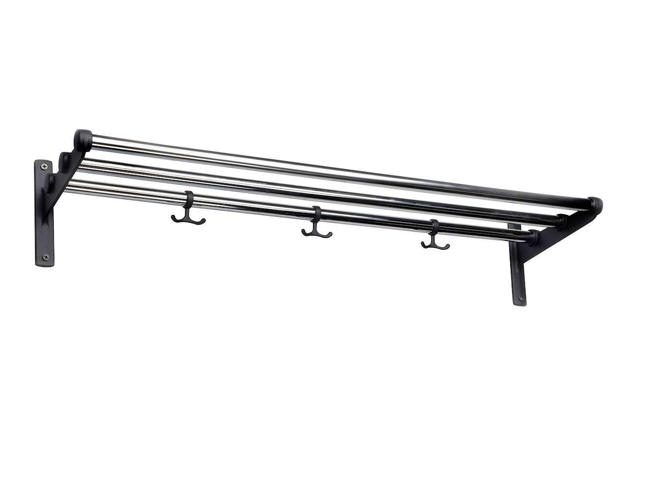 [product_category]-Essem Design Nostalgi Hat Shelf/Shoe Rack, Black/Chrome-Essem Design-7392157000594-023-ESS-1