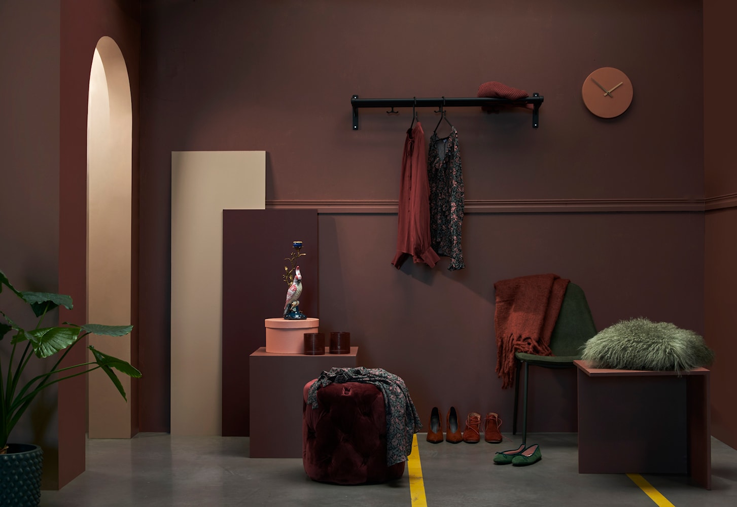[product_category]-Essem Design Nostalgi Hat Shelf/Shoe Rack Copper, Black-Essem Design-7392157004226-076-ESS-13