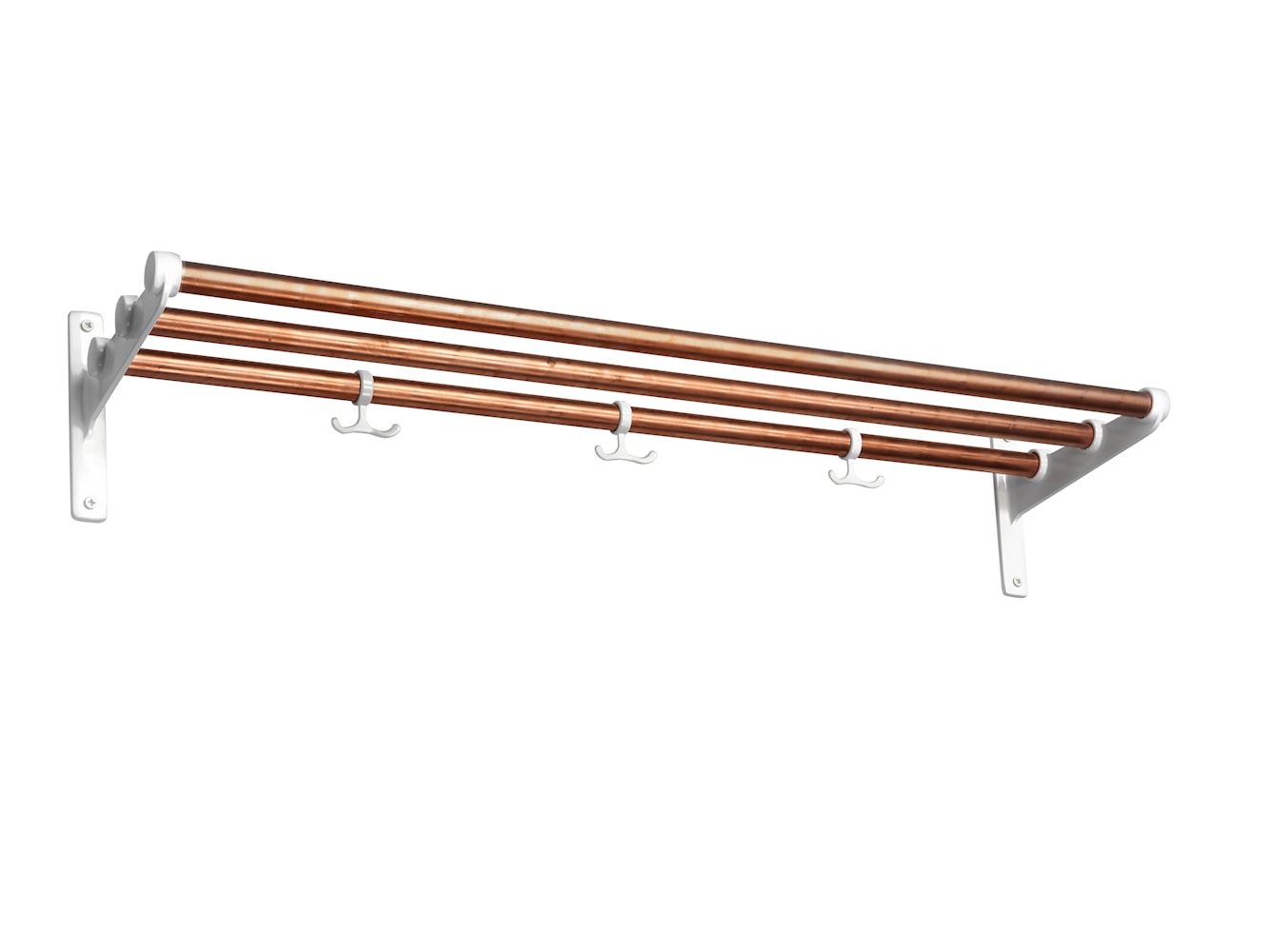 [product_category]-Essem Design Nostalgi Hat Shelf/Shoe Rack Copper, White-Essem Design-7392157004233-074-ESS-1