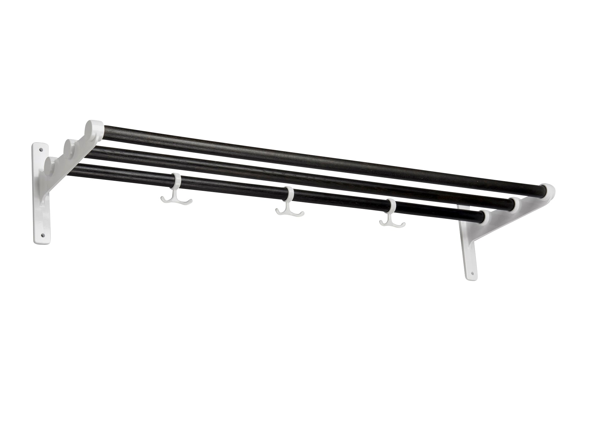 [product_category]-Essem Design Nostalgi Hat Shelf/Shoe Rack Oak, Black Stained/White-Essem Design-7392157018636-067-ESS-1