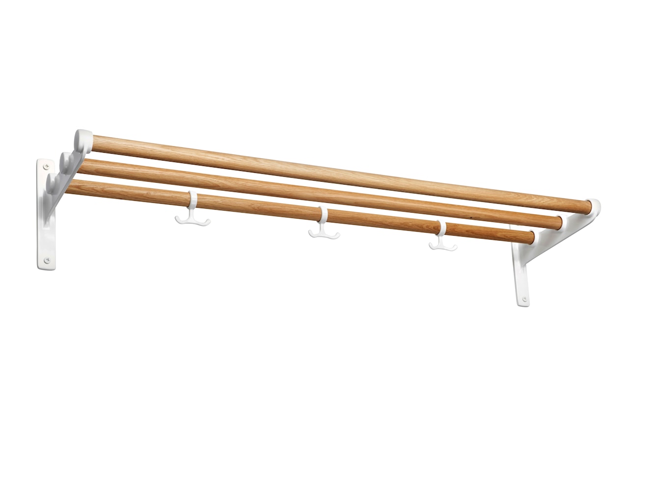 [product_category]-Essem Design Nostalgi Hat Shelf/Shoe Rack Oak/Aluminium, White-Essem Design-7392157001072-033-ESS-1