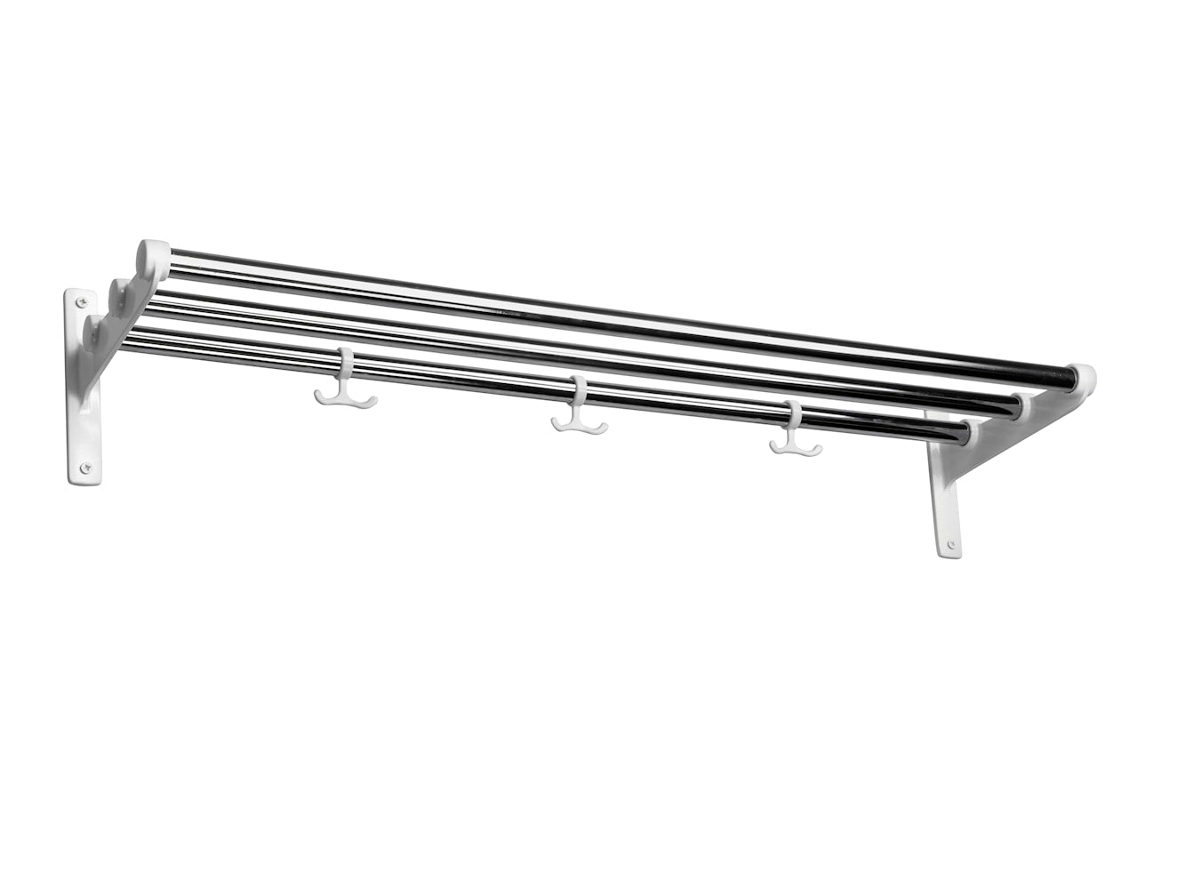 [product_category]-Essem Design Nostalgi Hat Shelf/Shoe Rack, White/Chrome-Essem Design-7392157001034-029-ESS-1