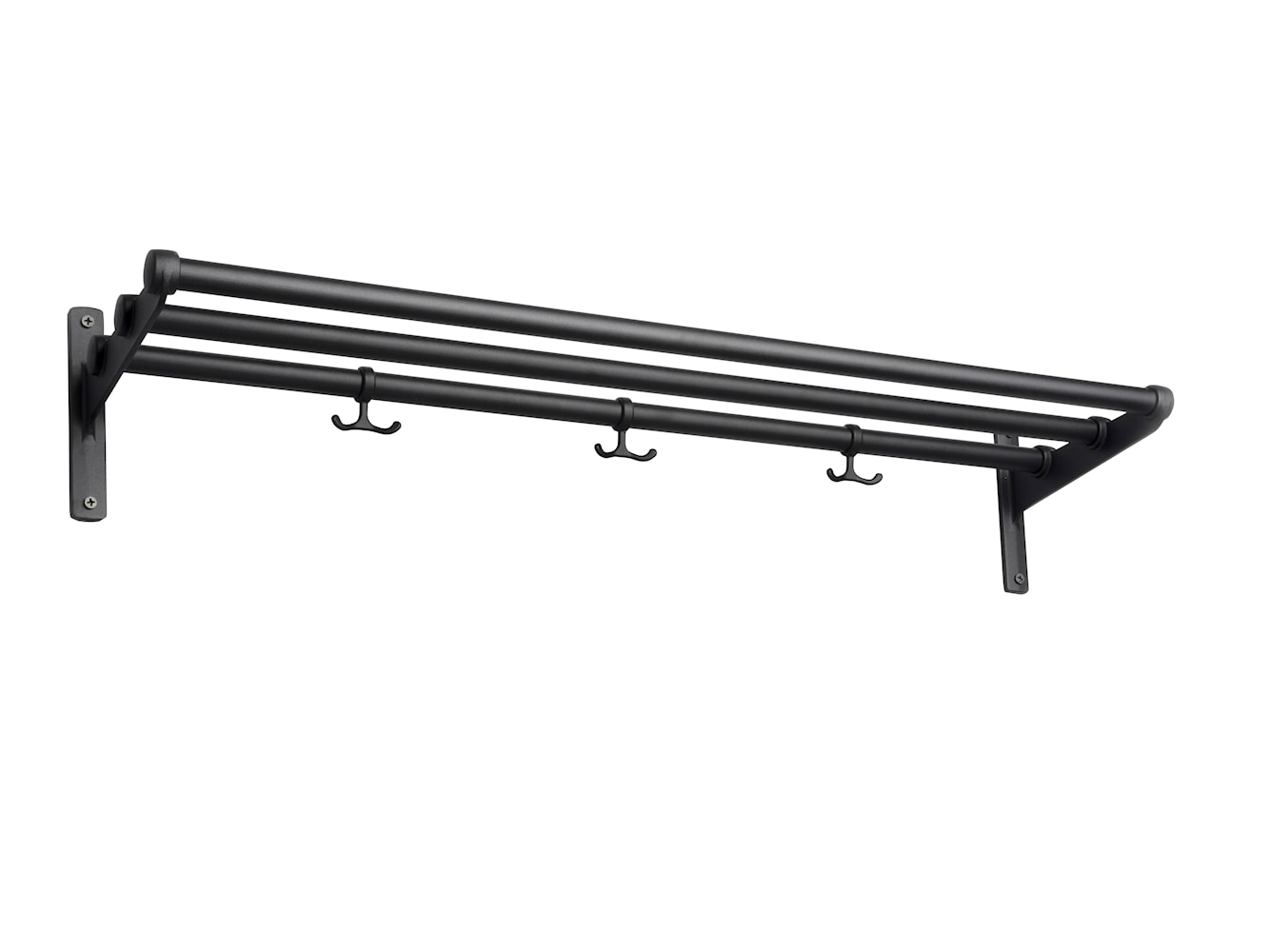 [product_category]-Essem Design Nostalgi Hatshelf/Shoe Rack, Black-Essem Design-7392157000136-003-ESS-1