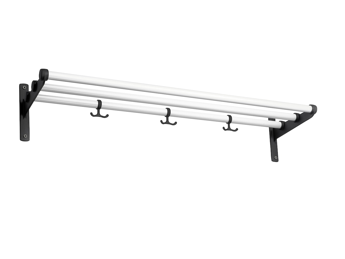 [product_category]-Essem Design Nostalgi Hatshelf/Shoe Rack, White/Black-Essem Design-7392157004202-046-ESS-1