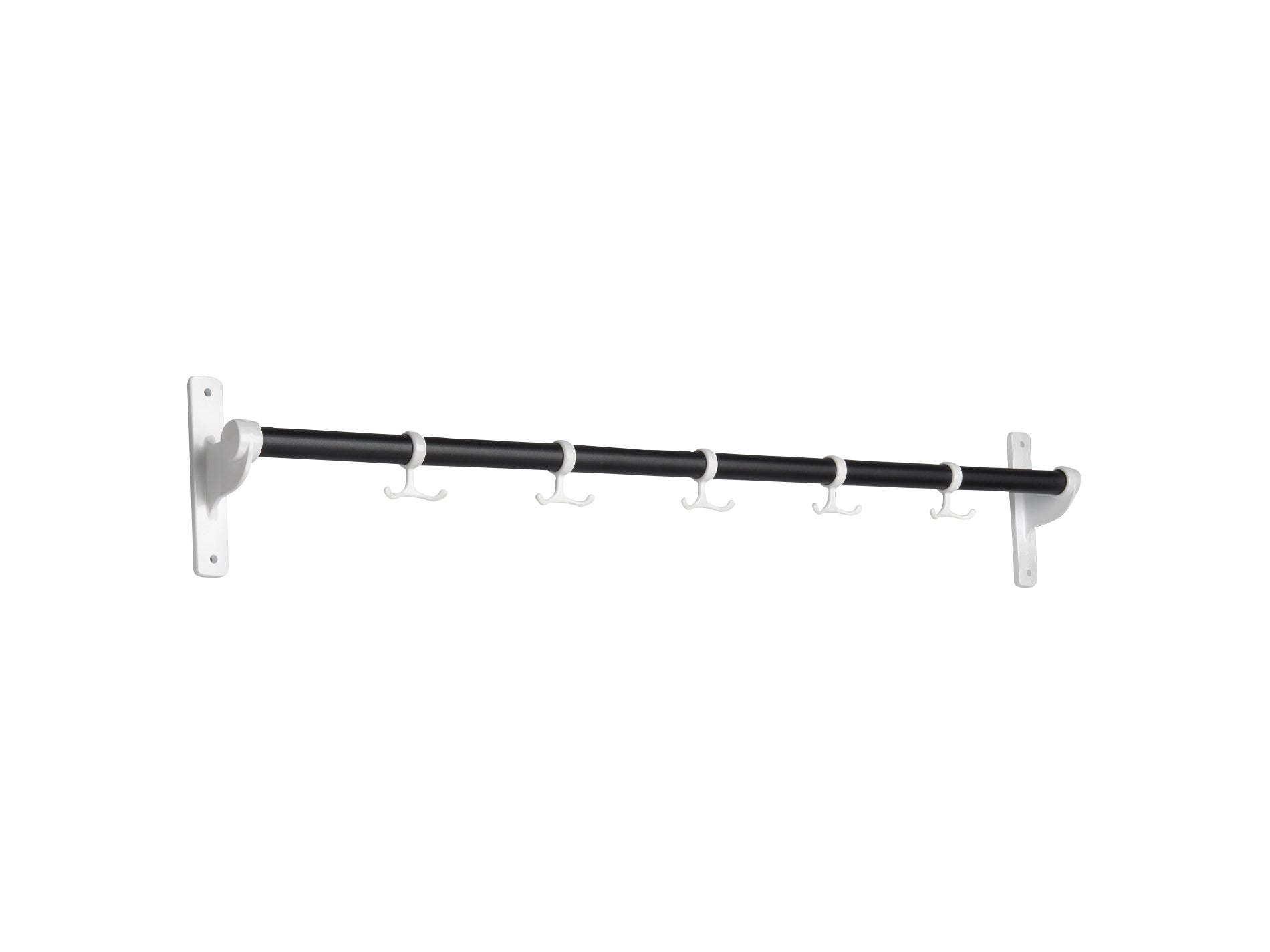 [product_category]-Essem Design Nostalgi Hook Bar, Black/White-Essem Design-7392157004455-035 K-ESS-1