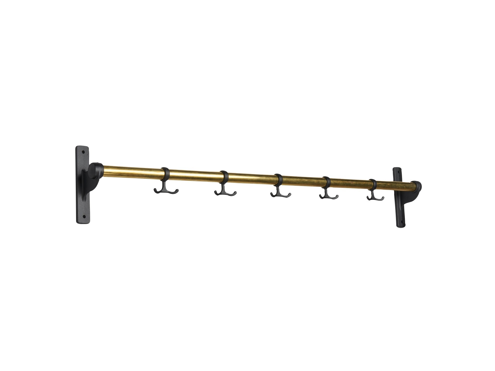 [product_category]-Essem Design Nostalgi Hook Strip, Black/Brass-Essem Design-7392157004493-072 K-ESS-1