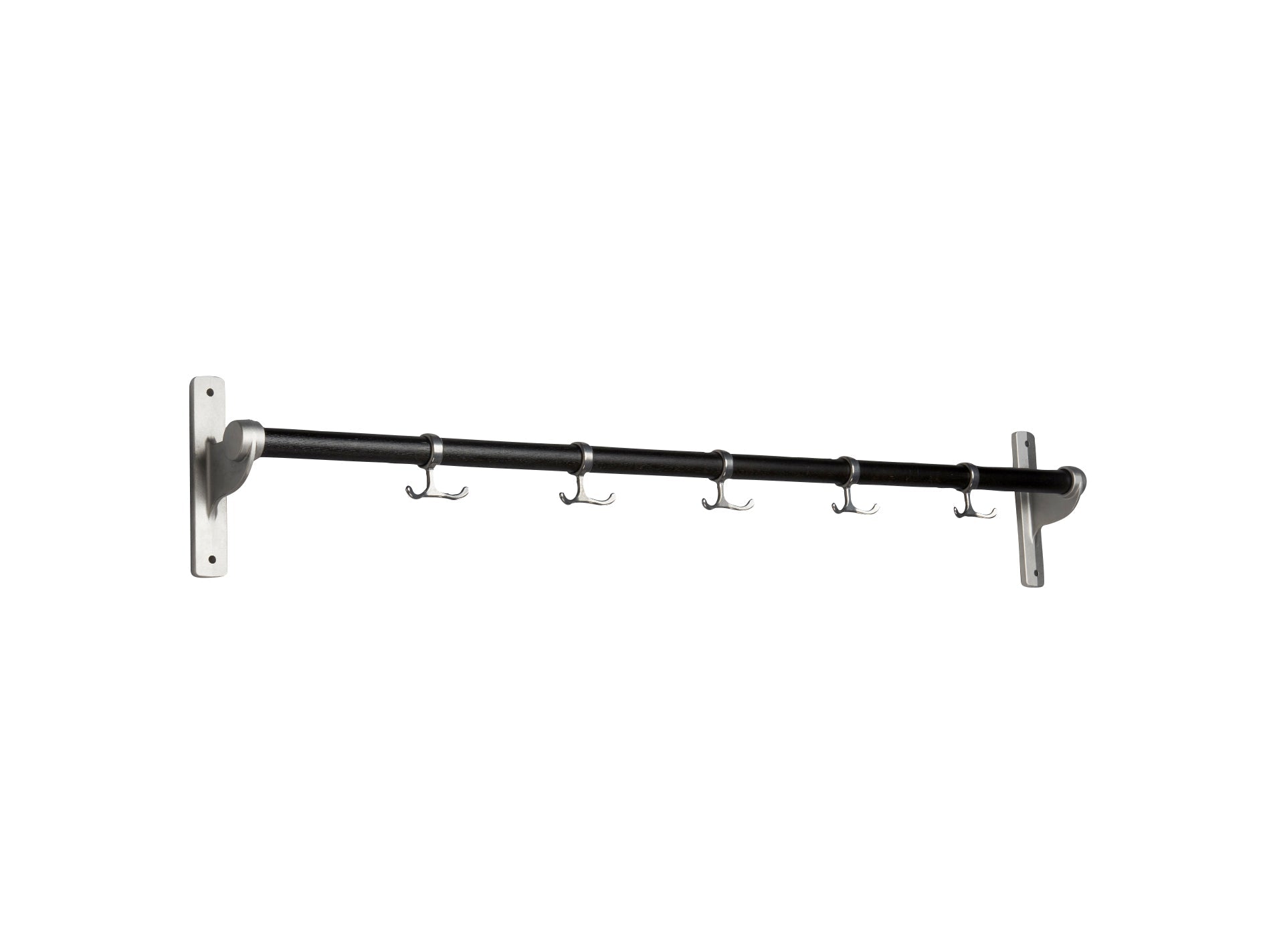 [product_category]-Essem Design Nostalgi Hook Strip Oak, Black Stained/Aluminium-Essem Design-7392157019084-013 K-ESS-1