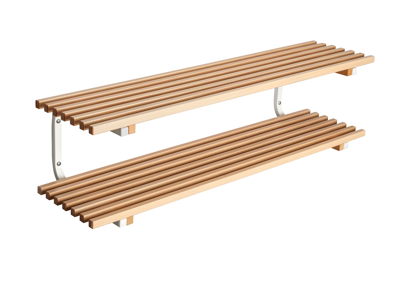 [product_category]-Essem Design Sara Shoe Rack Wall Hung Beech 80 Cm, White-Essem Design-101SV-080 B/V-ESS-1